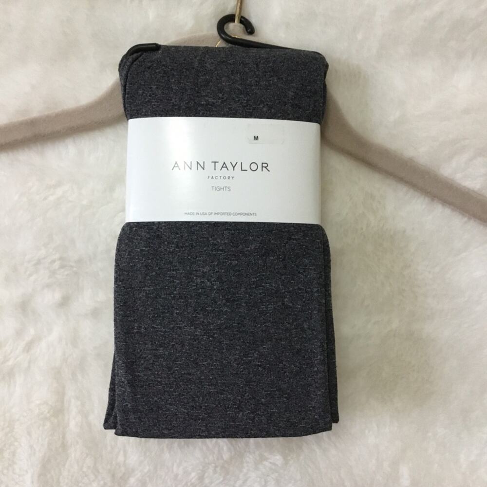 Ann Taylor Grey Charcoal Tights
